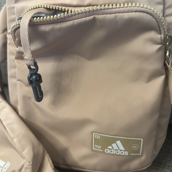 adidas Essentials Sling Crossbody Bag- Magic Beige/Off-white - Picture 9 of 11